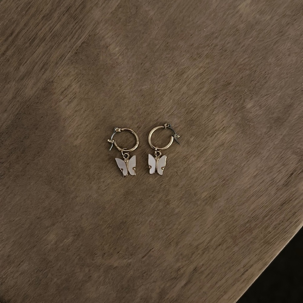 Urban outfitters butterfly dangle earrings